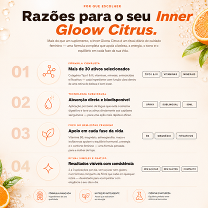 INNER GLOOW® Colagénio em Spray